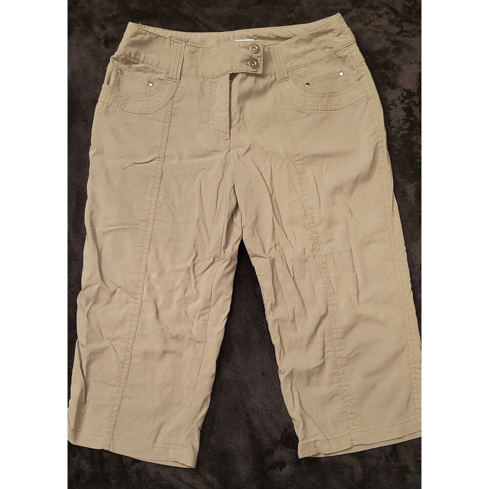 Woman's Studio London 6P Capri Pants Pale Green 6 Petite
